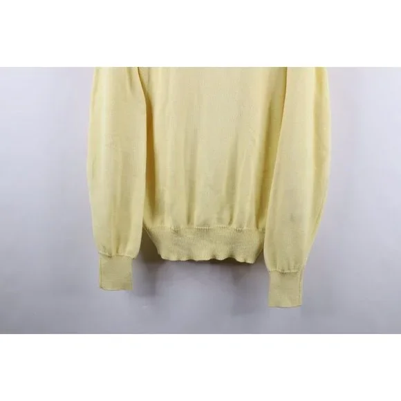 Vtg 60s 70s Brooks Brothers Mens 46 Sea Island Cotton Knit V-Neck Sweater USA